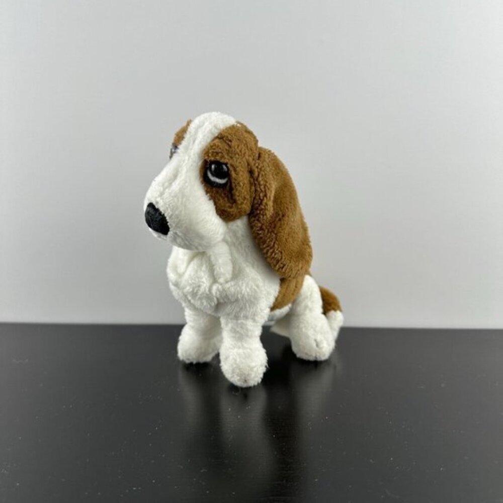 Vintage Hush Puppies Shoes Bassett Hound Small Mini Plush Stuffed Animal 5-6”